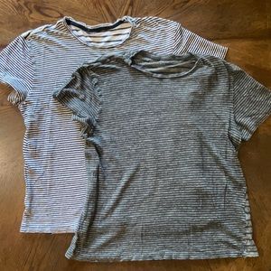 2 All Saints linen shirts Large?